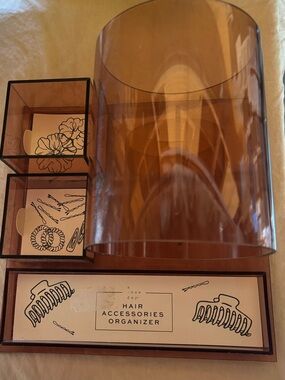a new day Brown Acrylic Hair Accessories Organizer